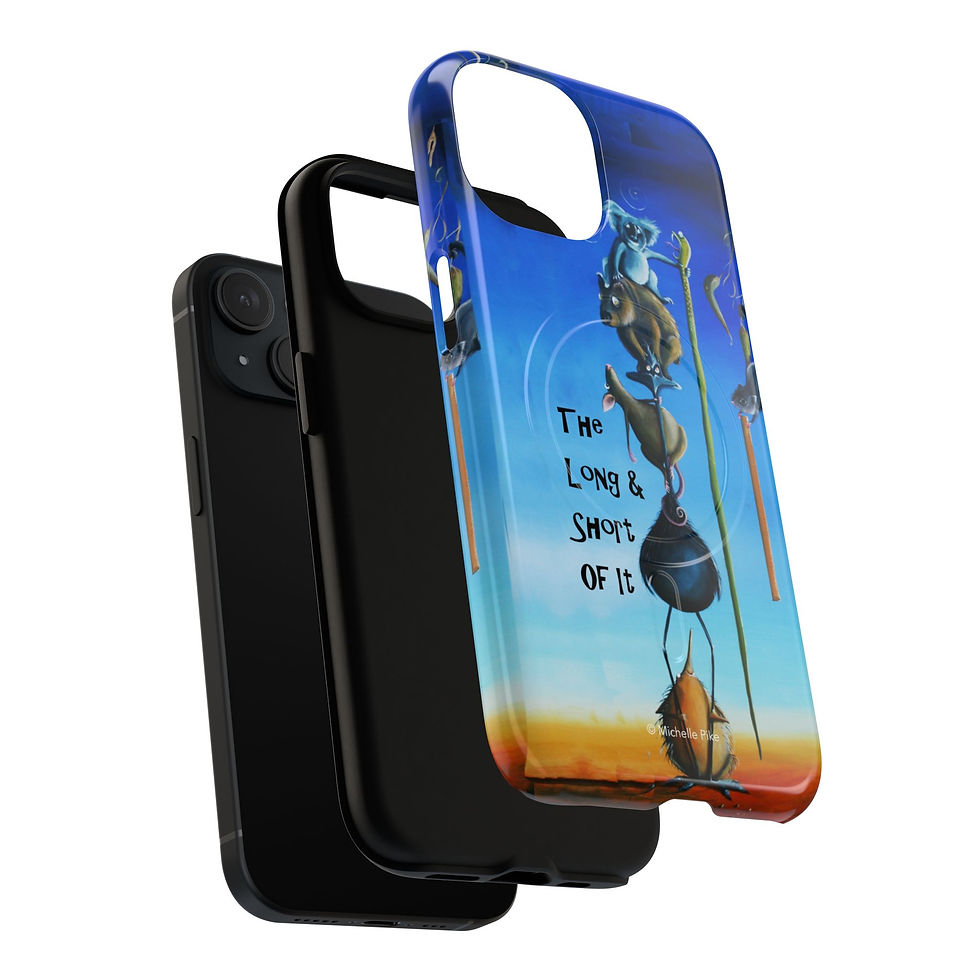 Thumbnail: Tough Magnetic Phone Case — 'The Long & Short Of It'