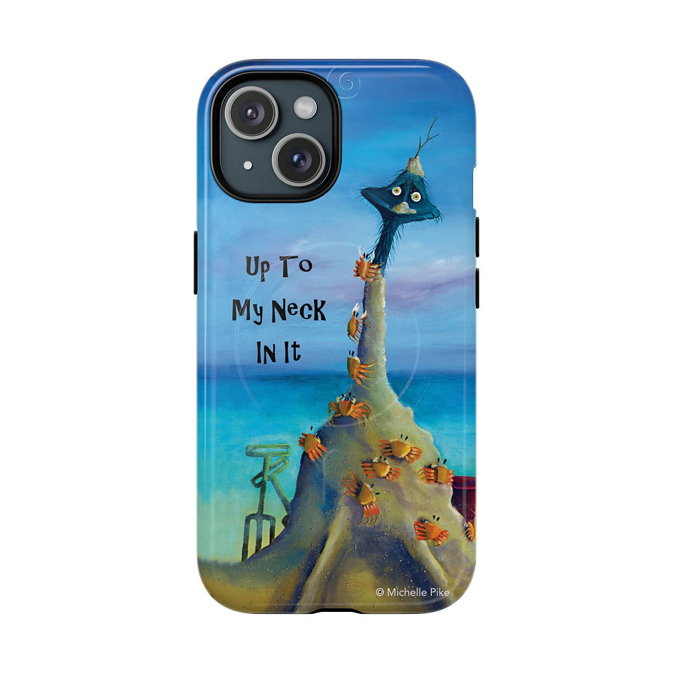 Thumbnail: Tough Magnetic Phone Case — 'Up To My Neck In It'