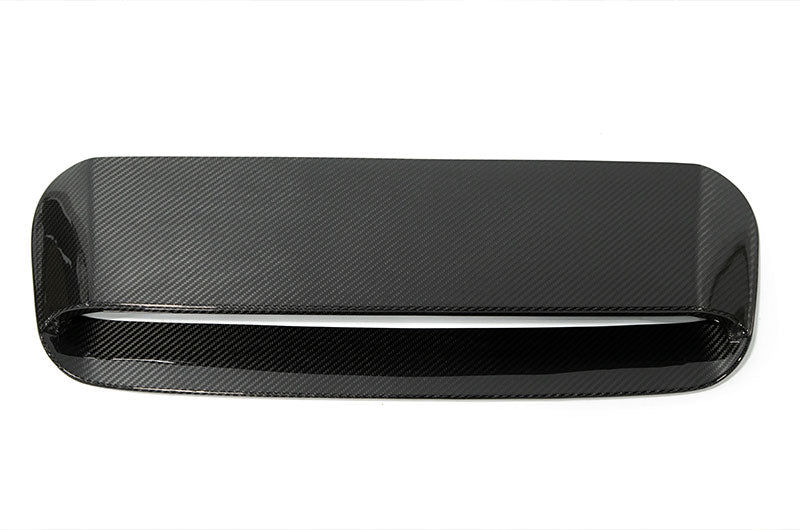 Dry carbon fiber hood scoop made in Japan. Hand laid with a beautiful gloss