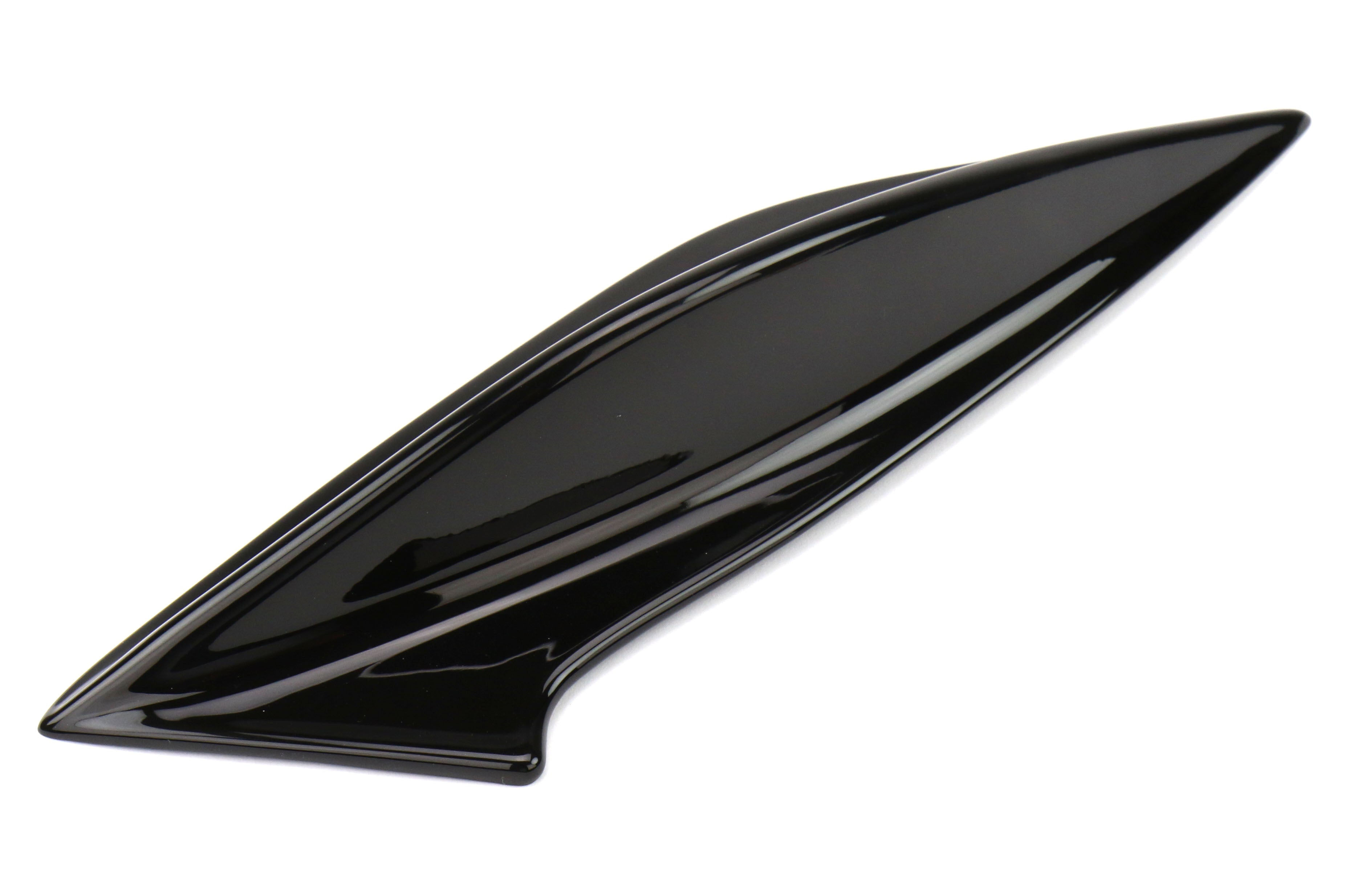 OLM STI Spoiler Side Fins - Crystal Black Silica / Raven Features: Crystal