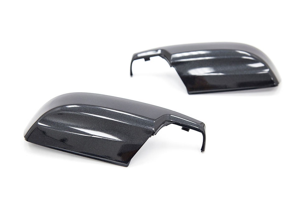 OLM Paint Matched Lower Mirror Covers - Dark Gray Metallic / Asphalt
