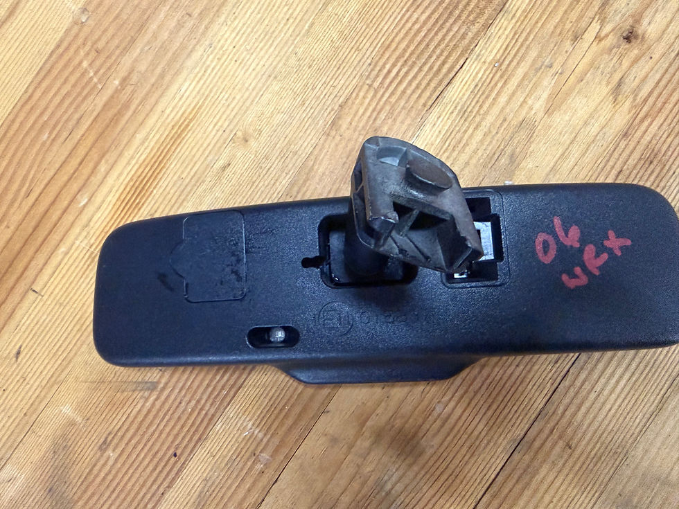 Rear view mirror mounting bracket for 2006-2007 Subaru WRX Impreza.