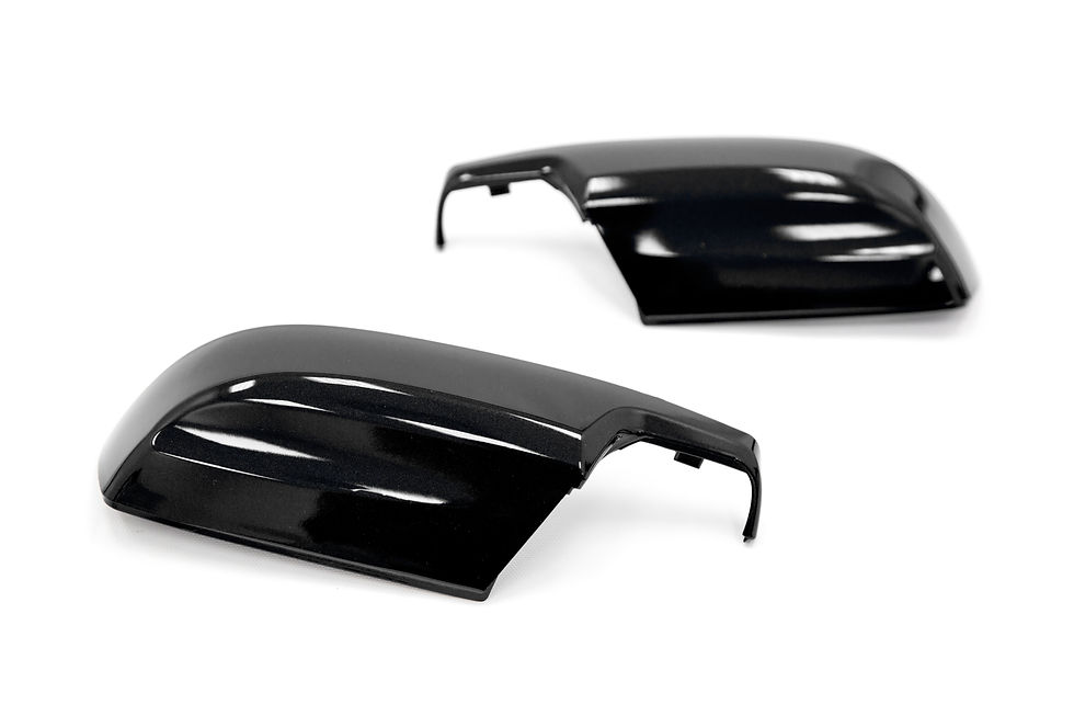 OLM Paint Matched Lower Mirror Covers - Crystal Black Silica Highlights: Paint