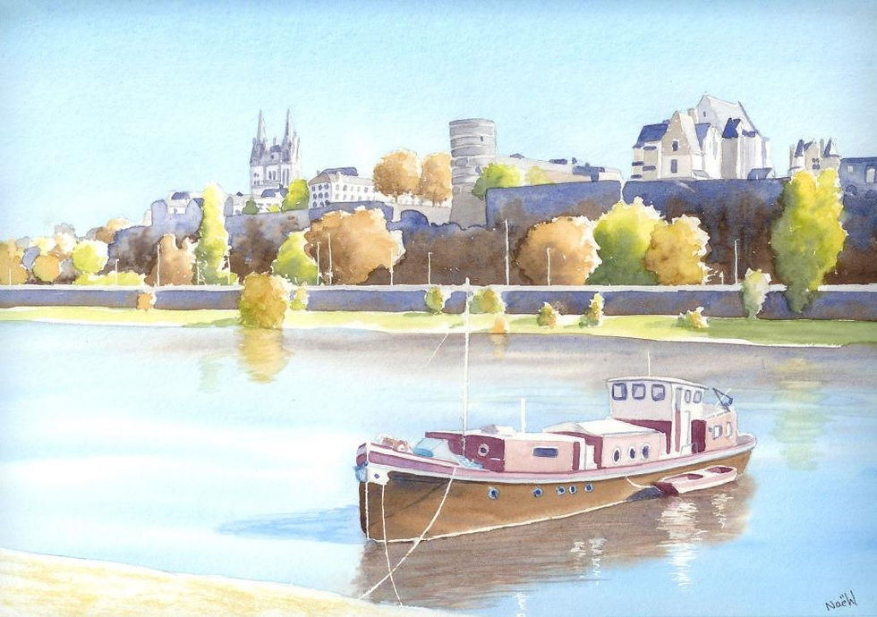 La Cathédrale et le château d'Angers