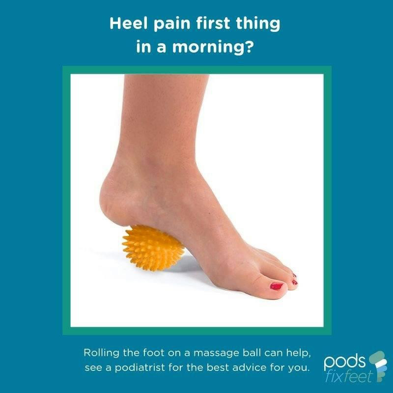 A massage ball may provide heel pain relief