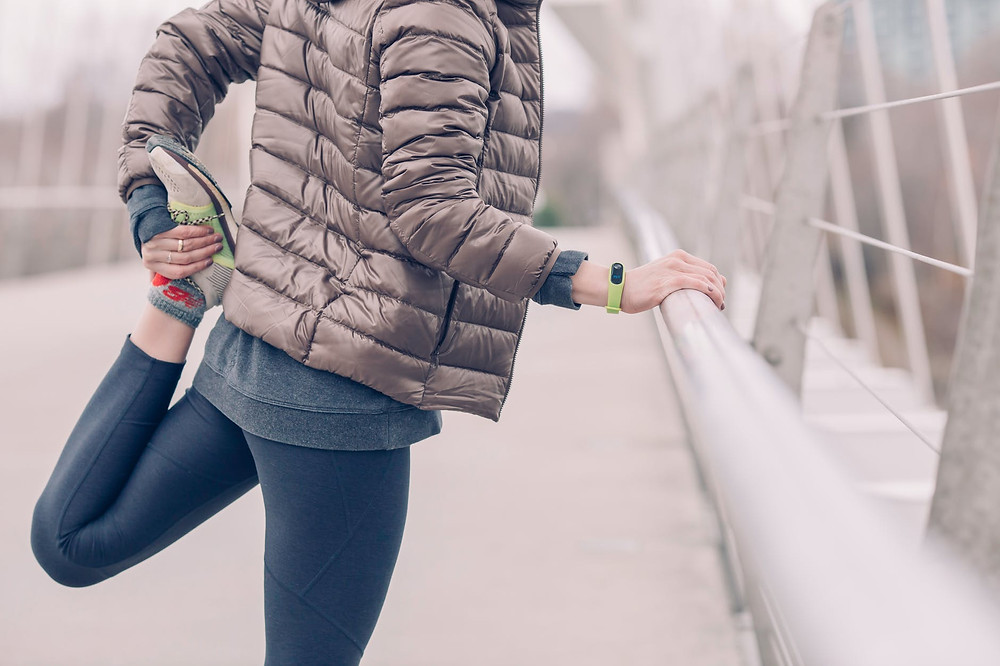 stretch your muscles after walking