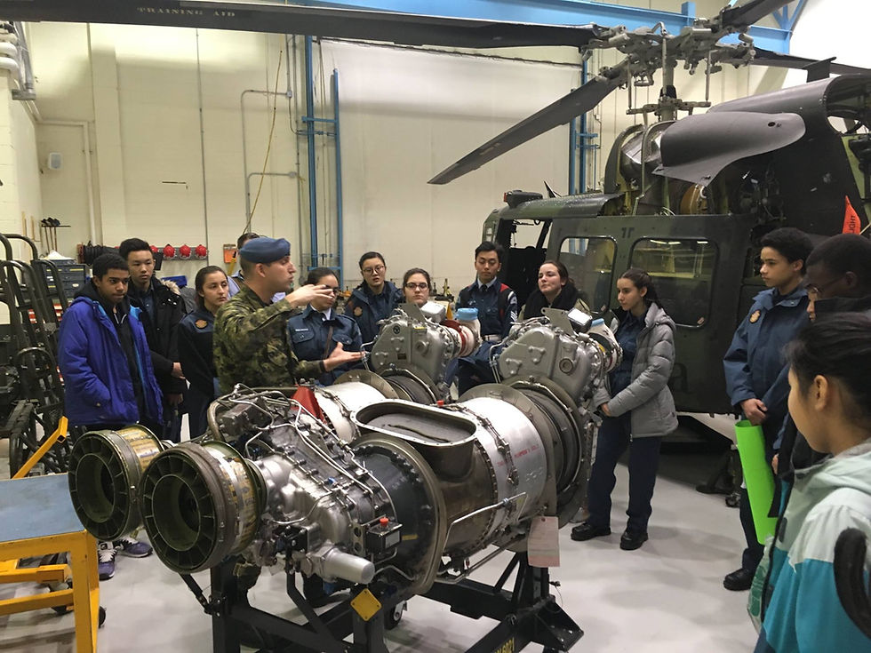 LEVEL 3 ACTIVITY : 438 Squadron hangar visit and École Nationale d'Aérotechnique