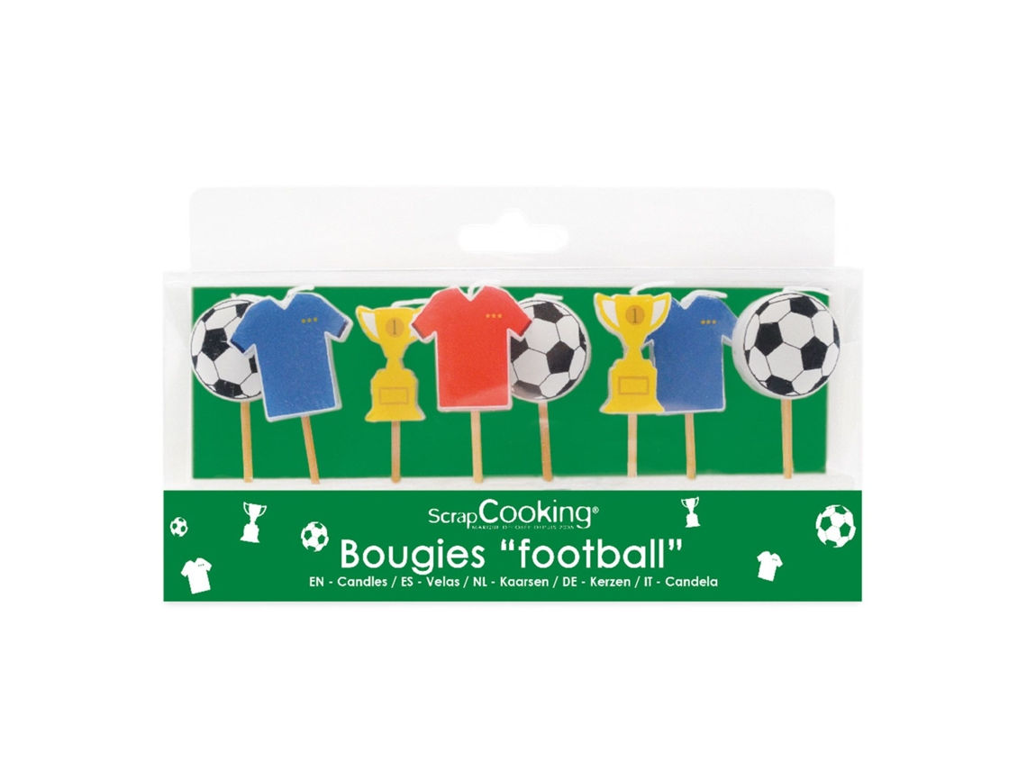Scrapcooking football 8 bougies