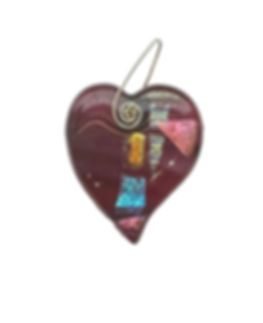 Glass Heart Pendant 
