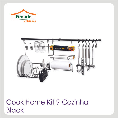 Cook Home Kit 9 Cozinha Black Fimade Utilidades