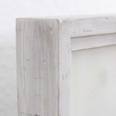 Rahmen-Detail weißes Holz, Tod des Langobardenkönigs von Alfred Hrdlicka, (c) Galerie Böck