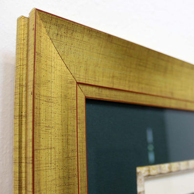 Detail-Ansicht des vergoldeten Rahmens, (c) Galerie Böck