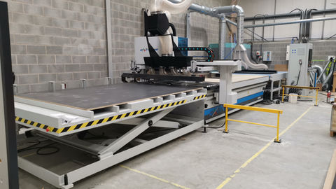 New AES Extreme Jumbo sized high speed Nesting Line delivered and commissioned in Liverpool,Merseysi