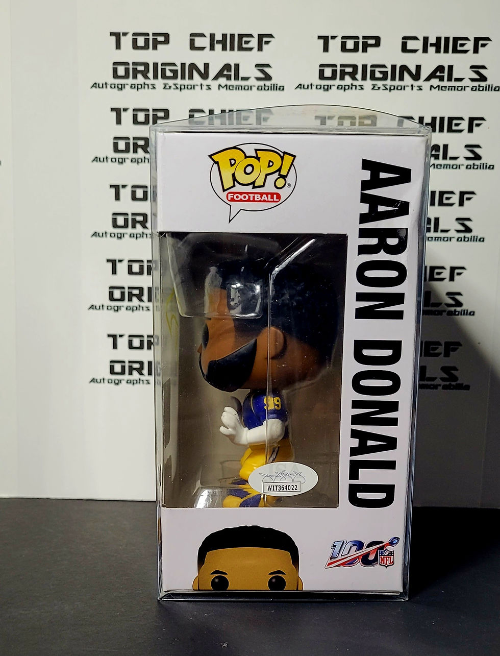 Thumbnail: Aaron Donald Signed 'Los Angeles Rams'#130 Funko POP!