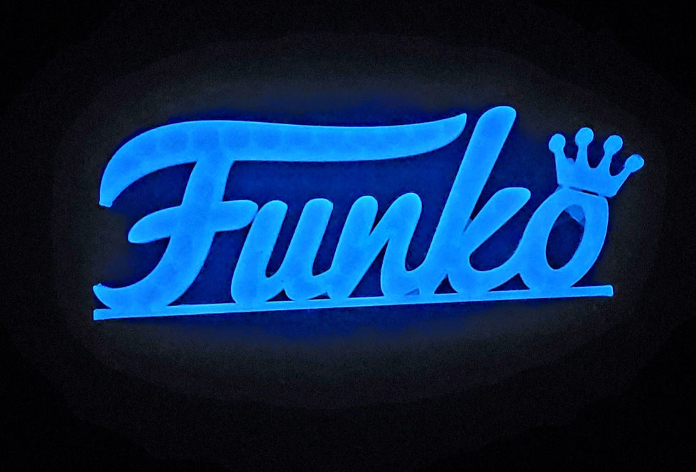 Thumbnail: Funko Logo 3D Printed(Glow in the Dark)Blue