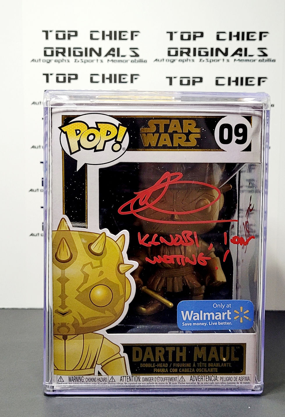Thumbnail: Ray Park Signed "Star Wars"#09 Golden POP!