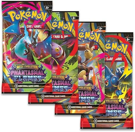 Pokémon TCG: Mega Evolution - Phantasmal Flames Booster Pack (10 Cards)