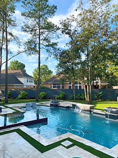 Sparkling pool in Cypress, Texas