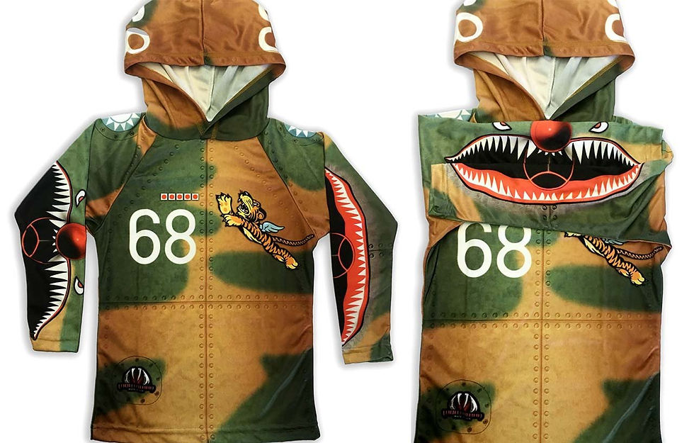 FLYING TIGER Hoodie Sport Shirt by MOUTHMAN®