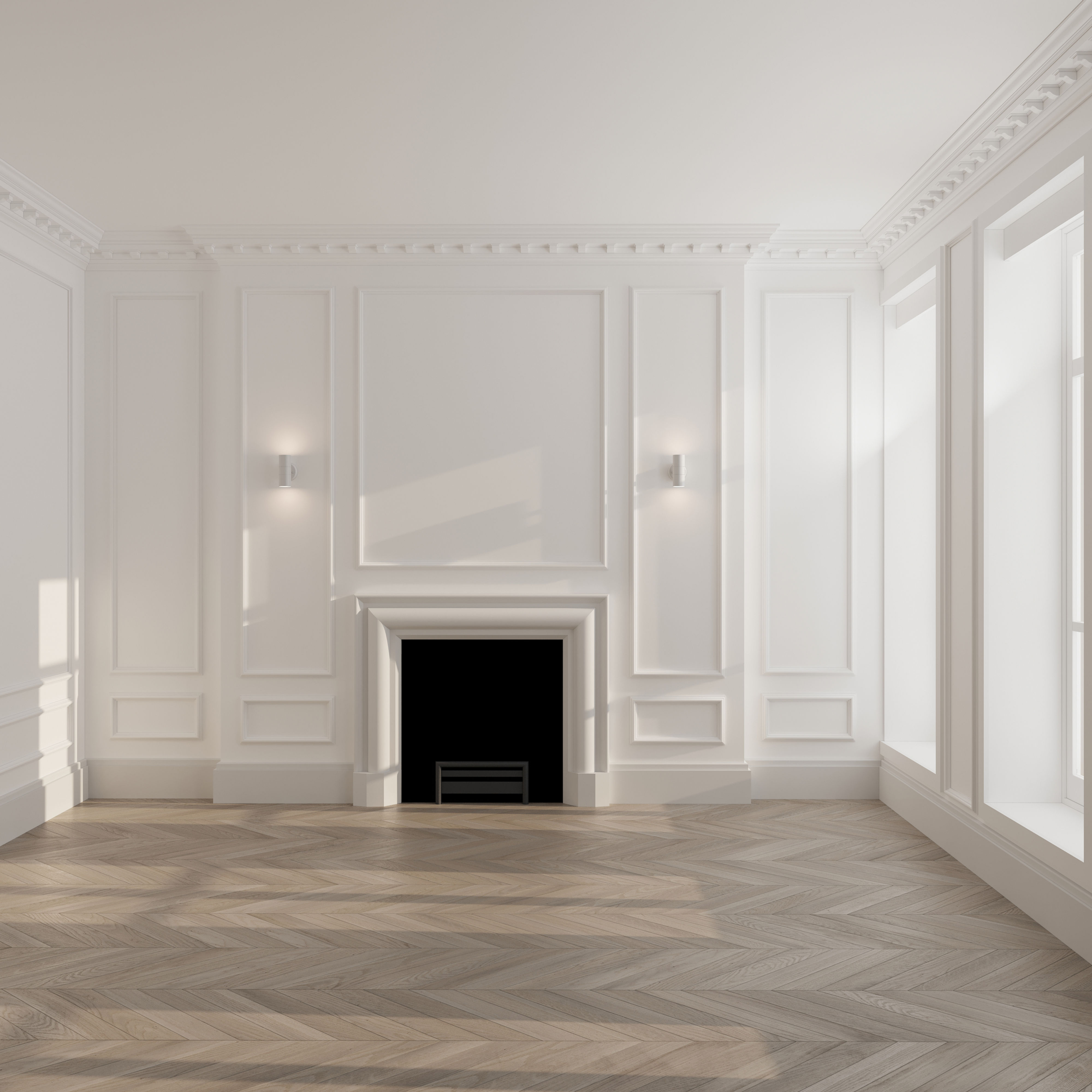 CL-CC02 Medium Classic Cornice. Projection: 127mm. Height: 140mm.