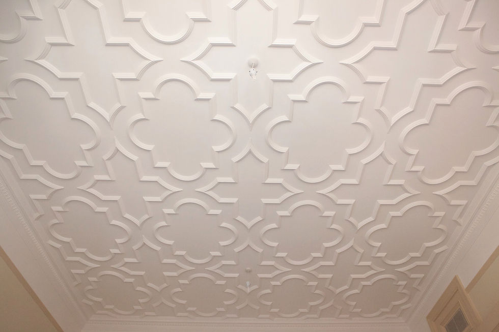 Panelled Ceiling Restoration Cornice London