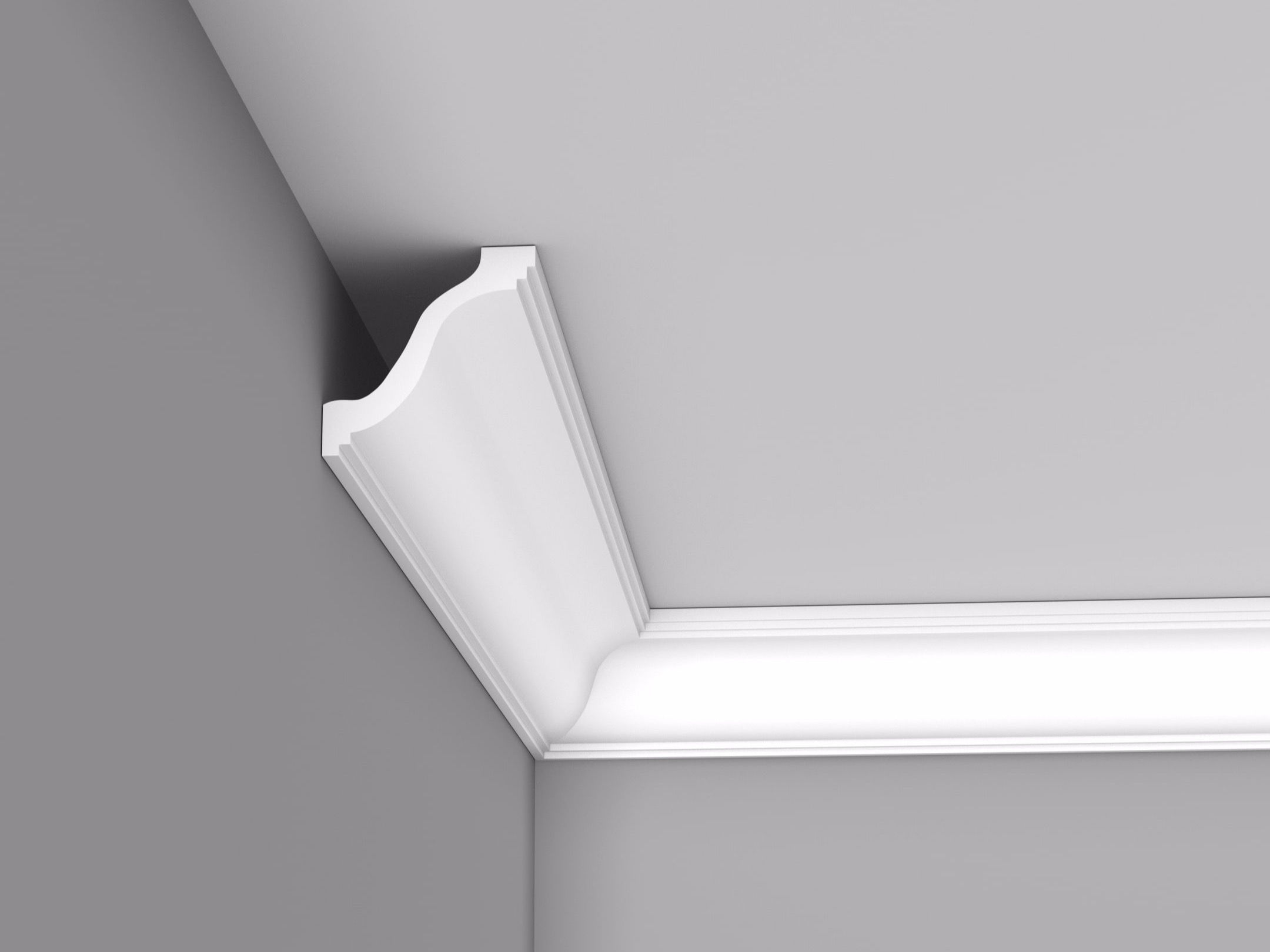 CL-V12 Small Victorian Cornice. Projection: 110mm. Height: 110mm.