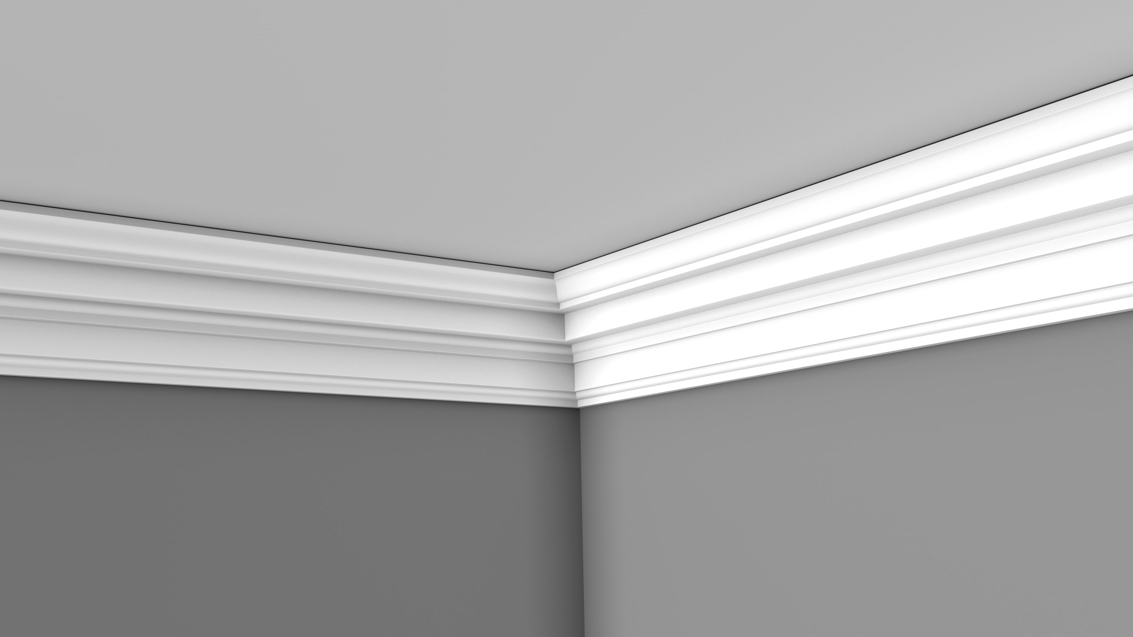 CL-G04 Georgian Plaster Cornice. Projection: 130mm. Depth: 160mm
