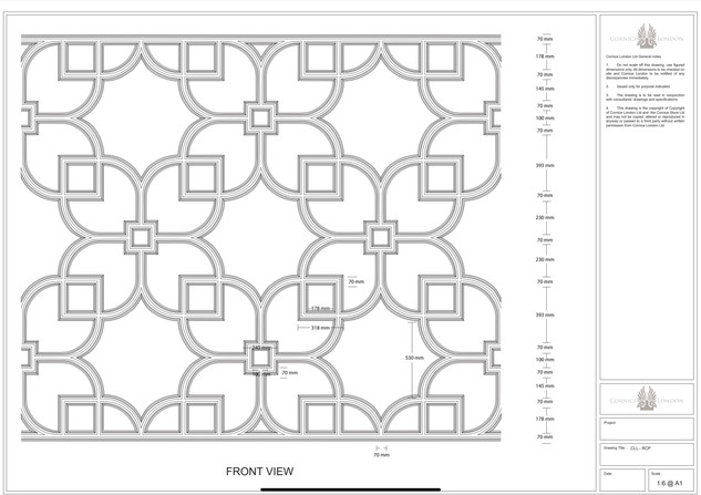 Cornice London Bespoke Plaster Geometric Ceiling Gallery image 14