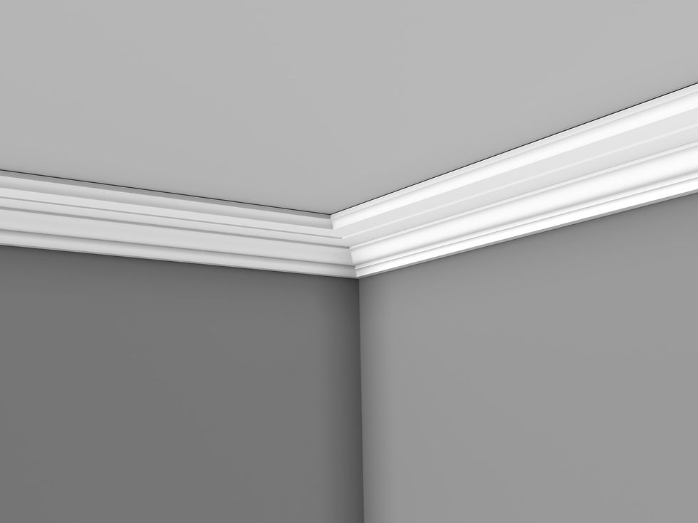CL-C01 Small Contemporary Cornice. Projection: 175mm. Height: 60mm.