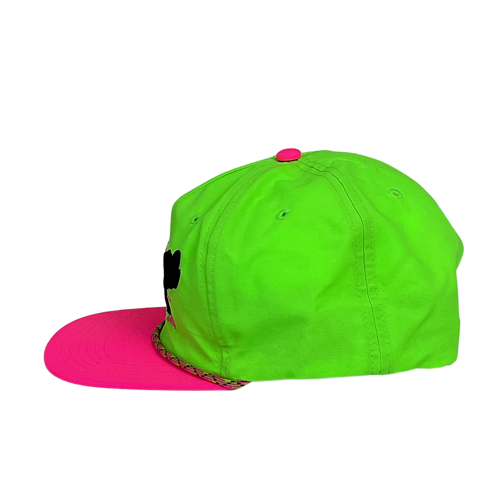 Thumbnail: Chautauqua Lake Snap Back Hat - Flat Brim with Braided Trim