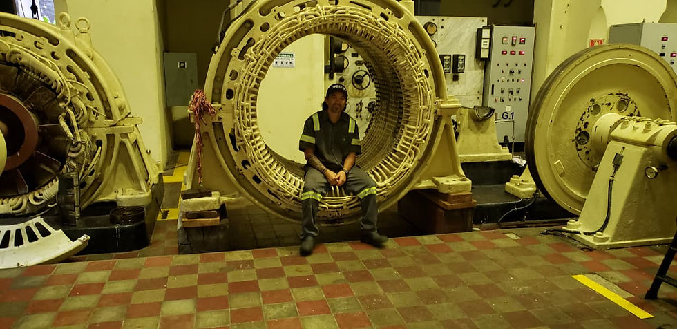 Elvis at hydroelectric plant