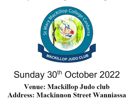 St Mary Mackillop Judo competition