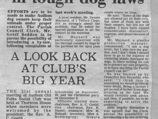 Parish Council Discuss Dog Law C. 1979
