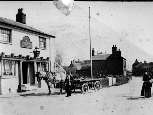 Bridge Inn With One Cart In Front