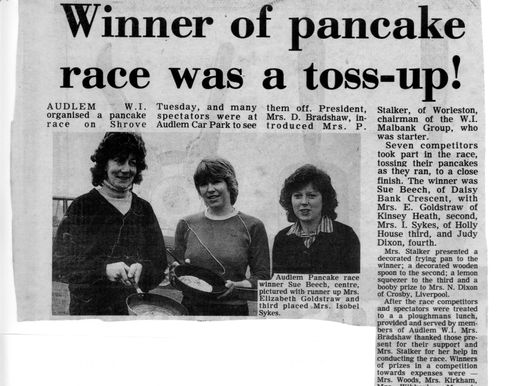 W.I.Pancake Race Winners