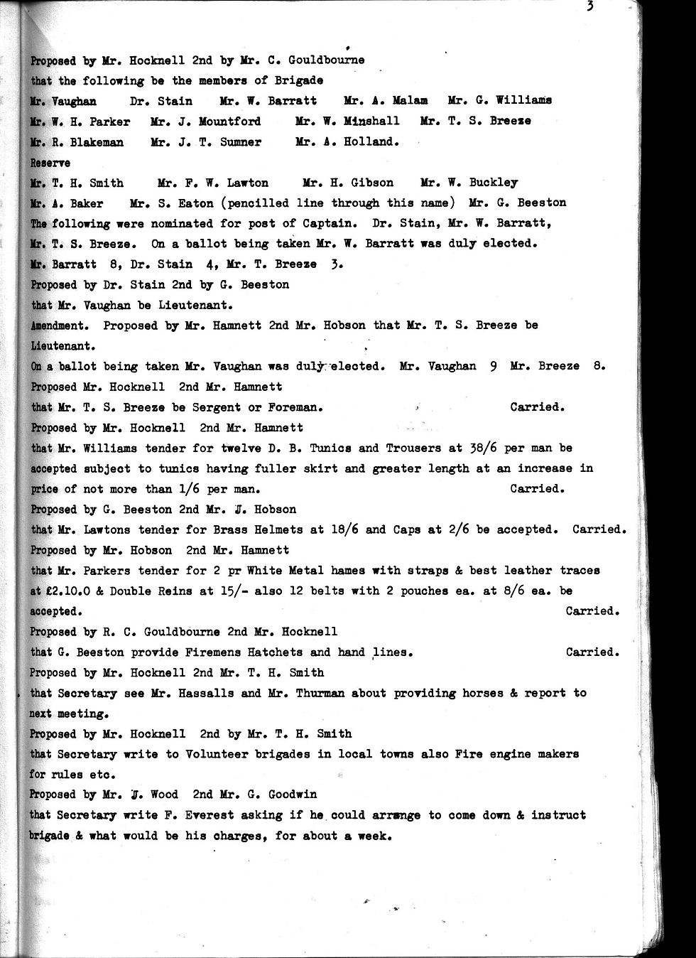 Fire Brigade Minutes 1899-1900 - Part 3