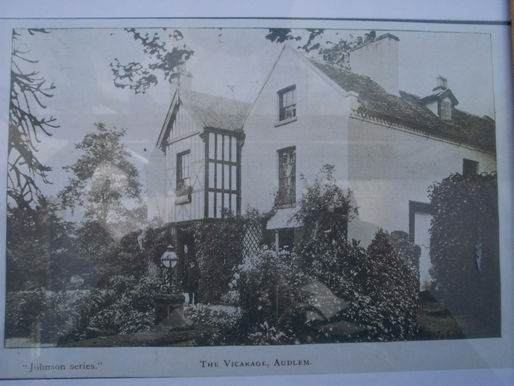 Old Vicarage With Vicar At The Door