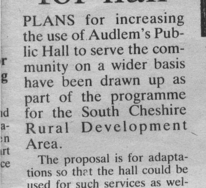 Plan For Public Hall