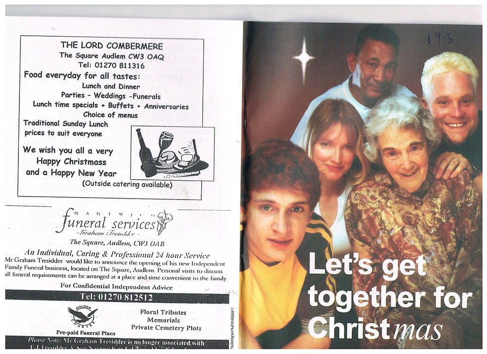 Parish Church Newsletter December 2003 - Cover