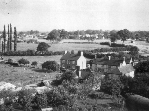 Two Views From Church Tower B&W 50'S ?