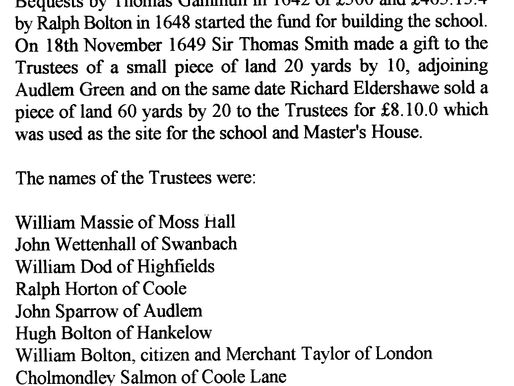 Acquisition Of Land For Free Grammar School