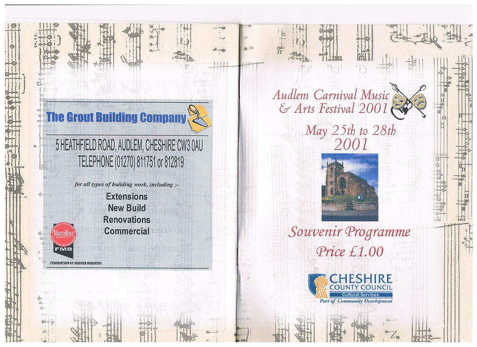 The First Music & Arts Festival May 25-28Th 2001 - Cover