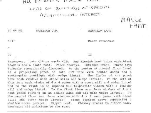 Manor Farm, Description