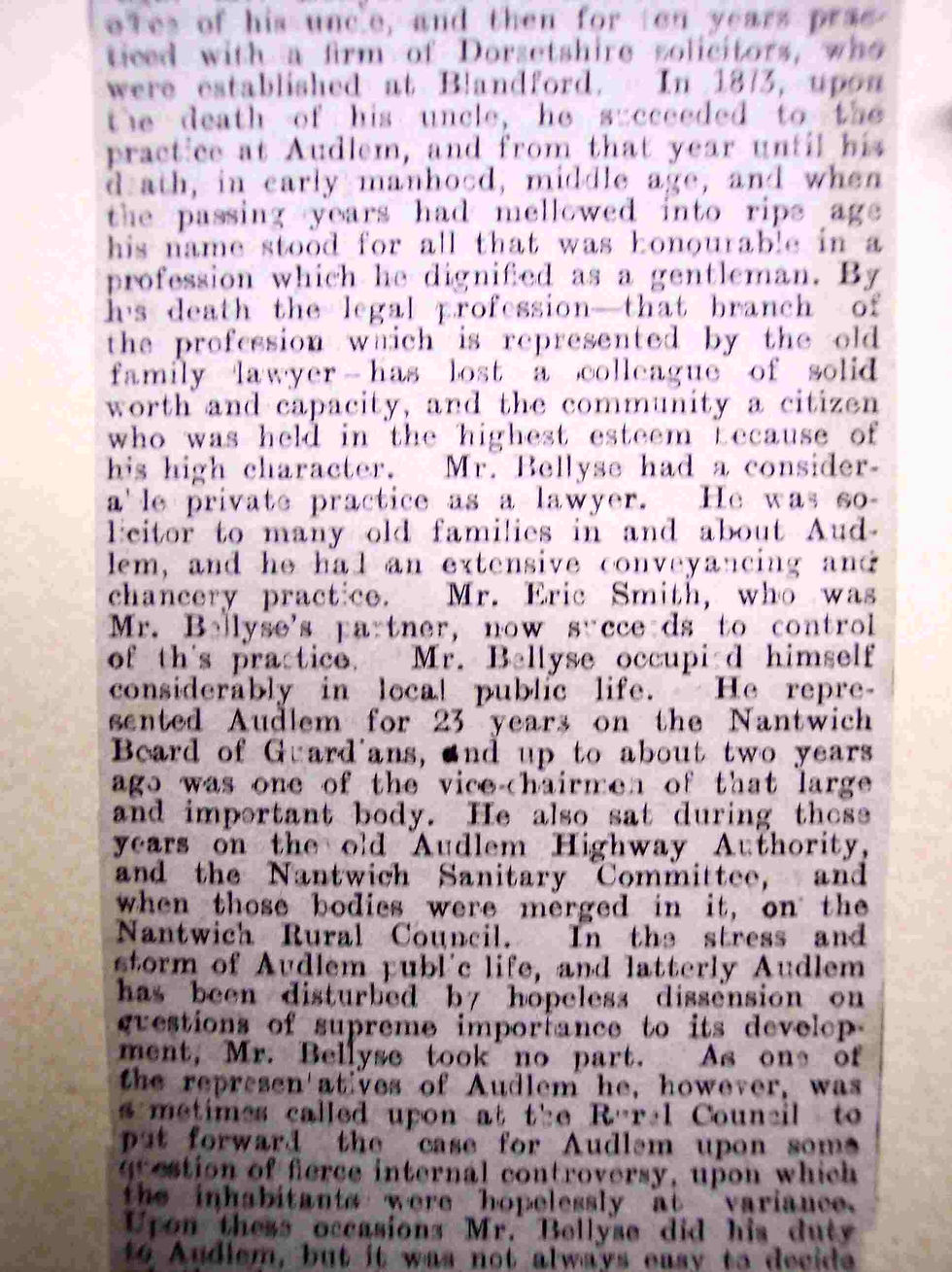 Death And Funeral Of Joseph Hayward Bellyse - Life 2