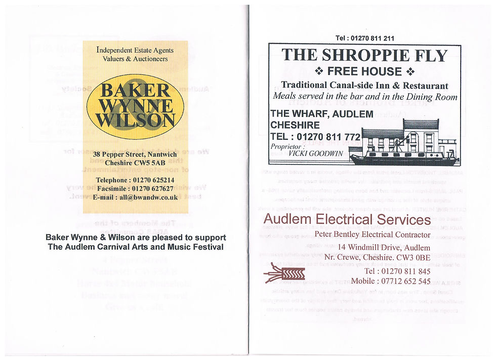 The First Music & Arts Festival May 25-28Th 2001 - Adverts