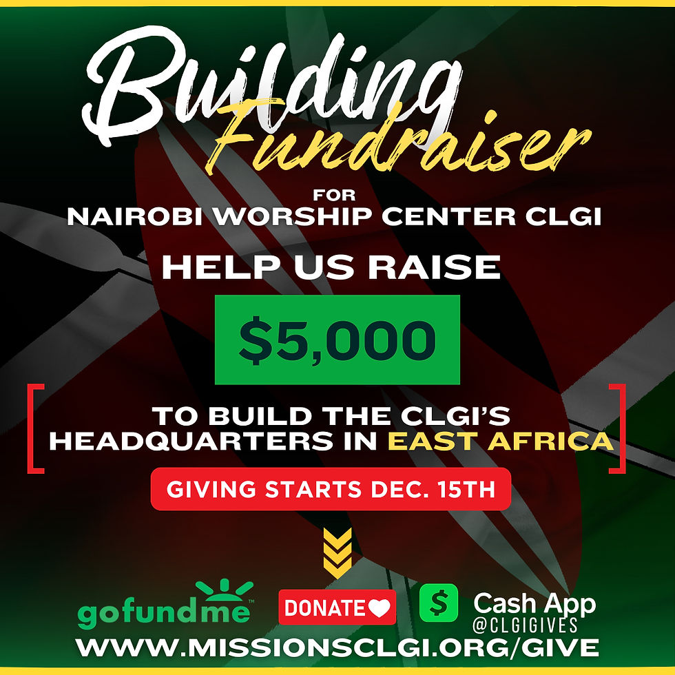 Fundraiser | NWCCLGI Building Fund [Kenya]