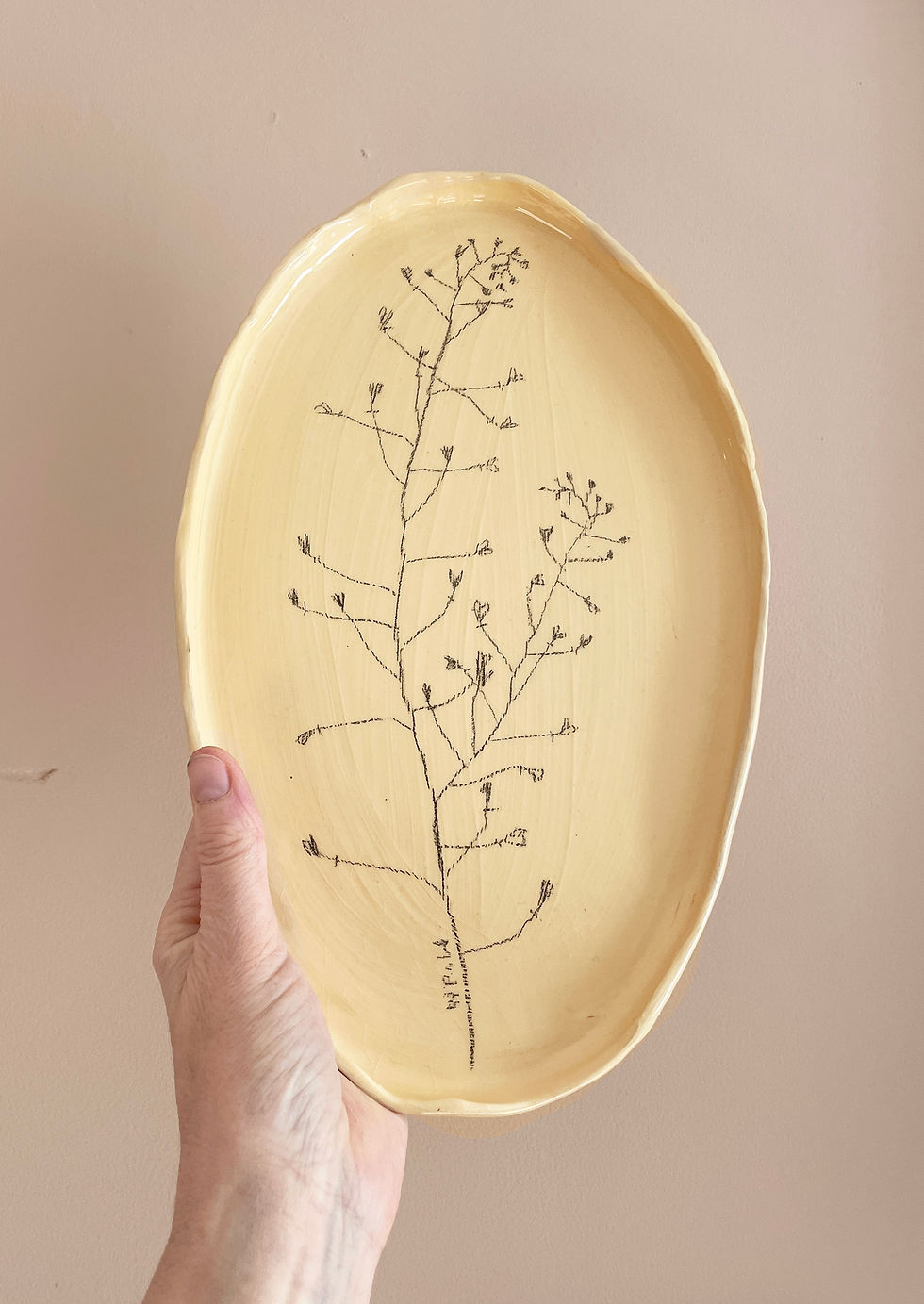 Thumbnail: herderstasje op gember- / botergeel