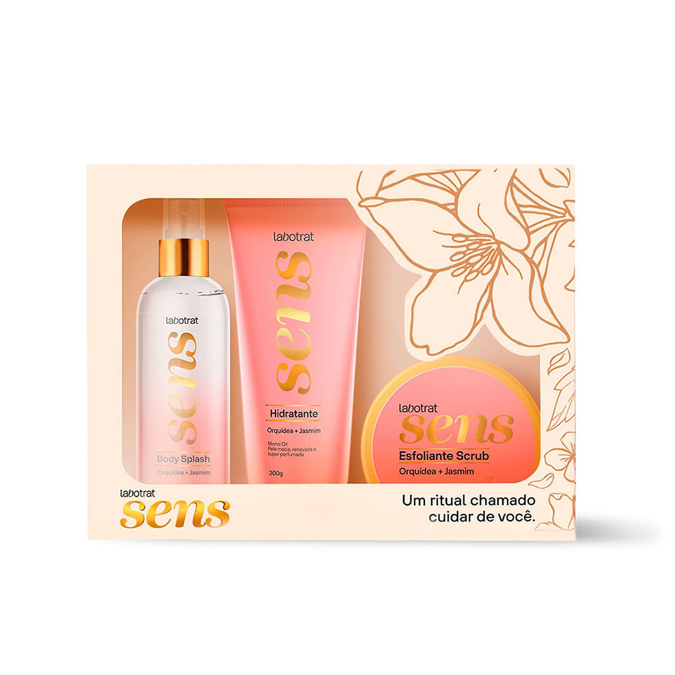 Kit Banho Labotrat Sens Orquídea e Jasmim c/3un
