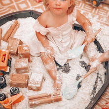 Messy Taste Safe Sensory Tray Ideas for Toddlers