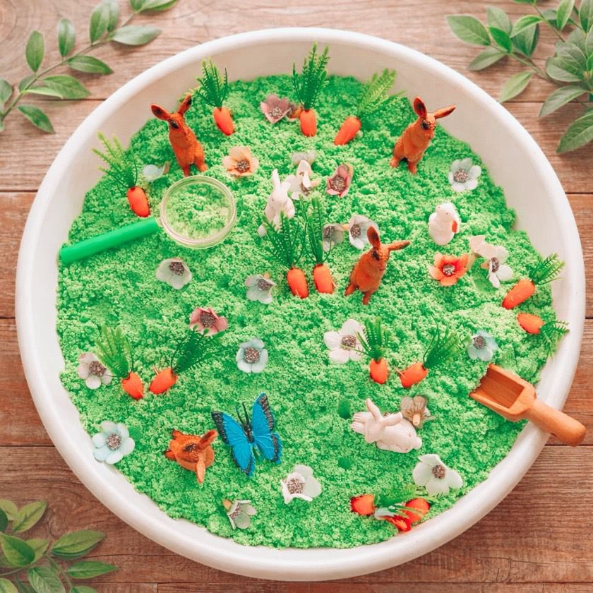 Thumbnail: Easter Bunny Burrow Sensory Tray